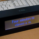 Image for article titled Art Lebedev Verbarius Word Clock Lightning Review